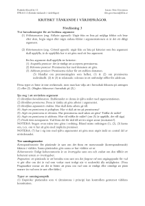 Handout Föreläsning 3