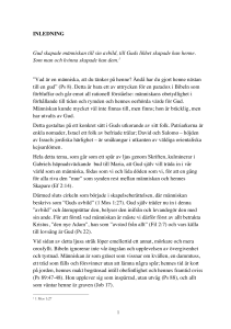 07. Inledning, Människan