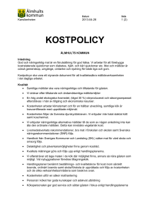 kostpolicy - Älmhults kommun