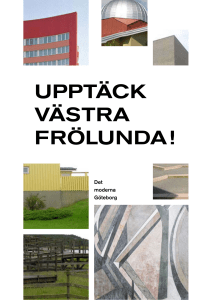 UPPTÄCK VÄSTRA FRÖLUNDA!