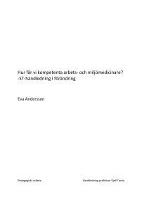 Att bli en bra arbets- och miljömedicinare