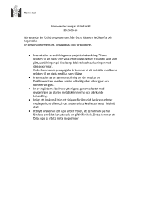 En föräldrarepresentant från Östra Fäladen, Mölletofta
