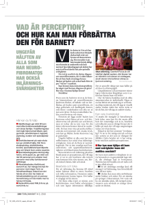 Vad är perception? och hur kan man förbättra den för