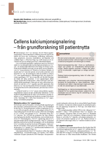 Cellens kalciumjonsignalering – från