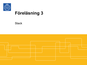 Implementera en stack