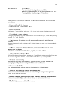 Föreningsstämmoprotokoll 2007-05-09