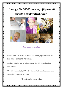 Hjälp oss att rädda barnen – Tidningsannons och tävlingsformulär