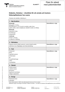 Diabetes, fotstatus – checklista för att utreda och hantera