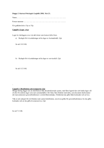 Uppgift 5: Distribution (14p)