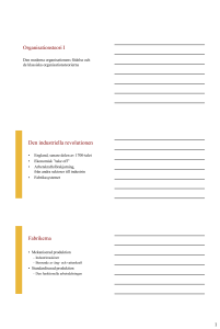 Organisationsteori I