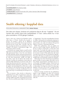 Snabb sökning i kopplad data