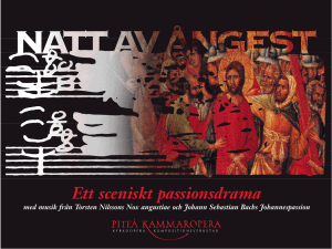 Ett sceniskt passionsdrama
