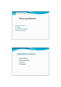 Sjukdomar pleura