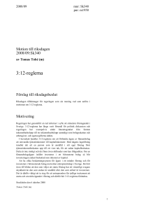 3:12-reglerna - Riksdagens öppna data