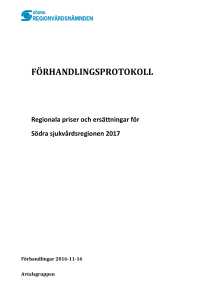 030 B 2 Förhandlingsprotokoll Regionala priser o ersättningar