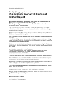 Pressinformation 2008-04-XX