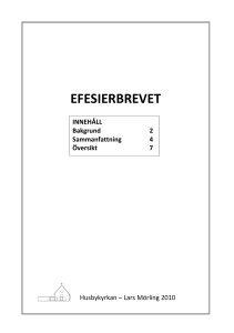 efesierbrevet - Bibelstudium