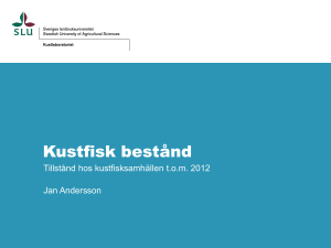 Kustfisk bestånd