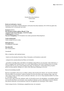 Dnr: FAK4 2011/3 Estetisk-filosofiska fakulteten Kulturstudier