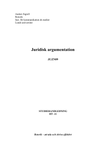 Retorik och juridik