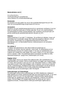 Medicinkliniken avd 41 Huvudhandledare Camilla Brandting för