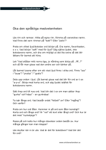 Öka den språkliga medvetenheten