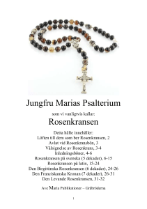 Jungfru Marias Rosenkrans - Sankt Franciskus Katolska Församling