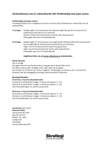 Regler, för vårdnadshavare som är arbetssökande eller