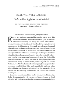 Under vilken lag lyder en människa?
