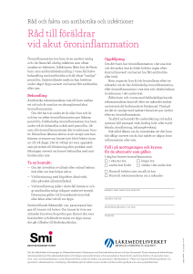 Råd och fakta om antibiotika och öroninflamation