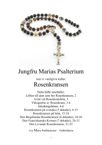 Jungfru Marias Psalterium Rosenkransen