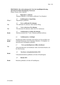 Protokoll Uttervik årsstämma 2012