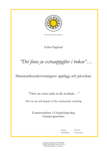 2.7 Undervisning för elever med matematiksvårigheter