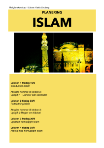 Uppgifter islam FODIG
