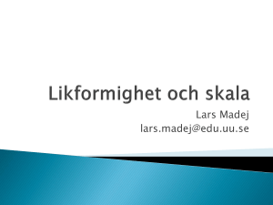 Likformighet och skala