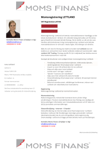 Momsregistrering LETTLAND
