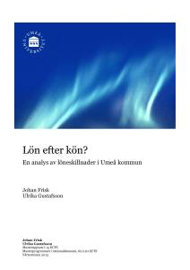 Lön efter kön?