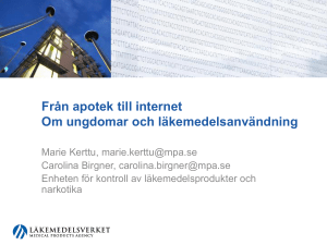 Från apotek till internet Om ungdomar och läkemedelsanvändning