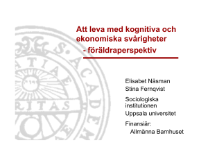 Att leva med kognitiva och ekonomiska svårigheter
