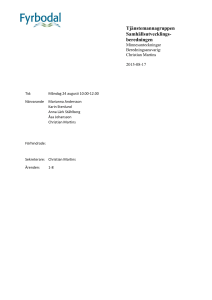 Tjänstemannagruppen Samhällsutvecklings