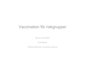 Vaccination för riskgrupper