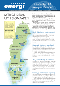 sVerige Delas Upp i elområDen