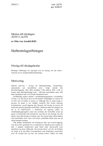 Motivering - Riksdagens öppna data