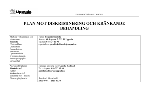 plan mot diskriminering och kränkande behandling