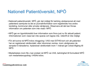 Nationell Patientöversikt NPÖ