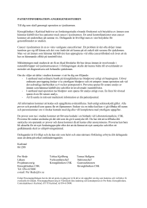 Patientinformation-angiogenesstudien
