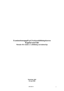 Examinationsuppgift Broadykursen