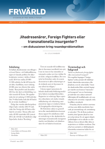 Jihadresenärer, Foreign Fighters eller transnationella