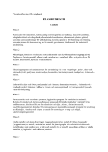 Klassindelning av Varor och Tjänster