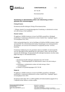12 01 Granskning av administrativa rutiner och redovisning av löner